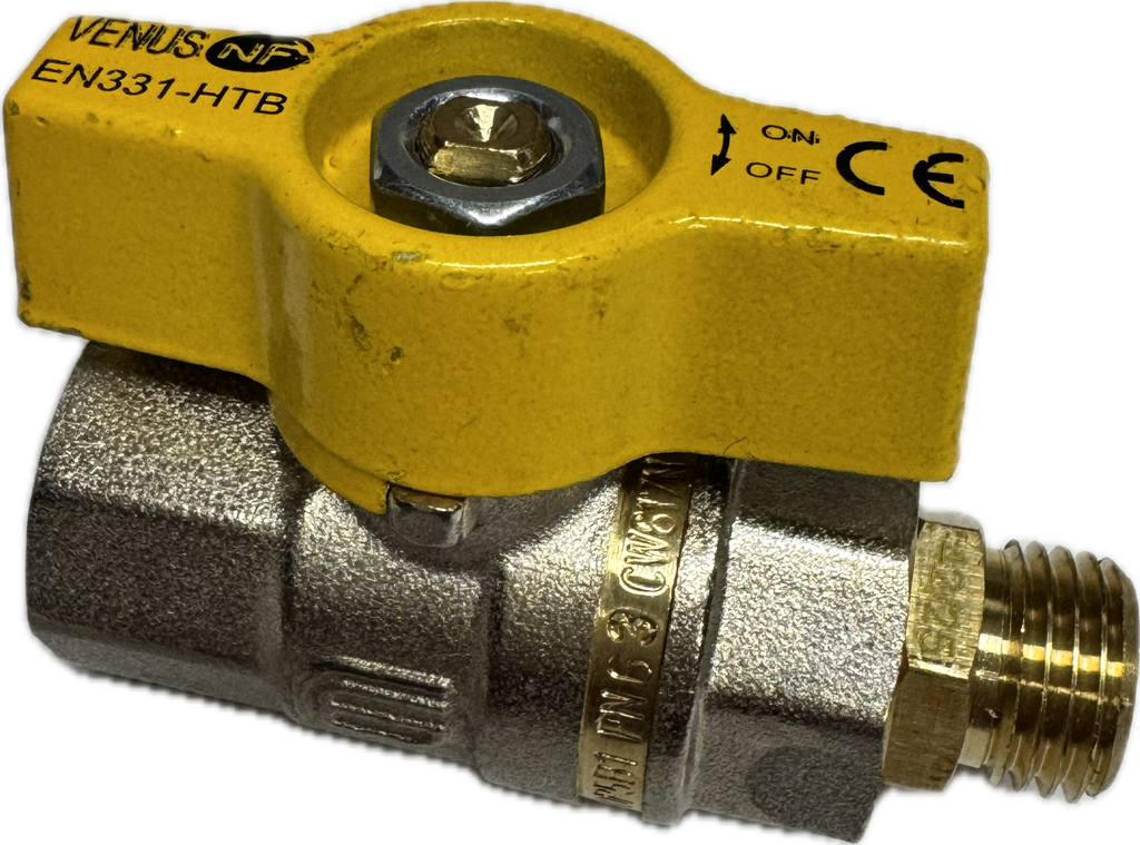 ROBINET PAPILLON NF078 1/4T MF 1/4" (ROBINET FF + MAMELON 1/4G COLLE EN ENTREE) ROB904 §
