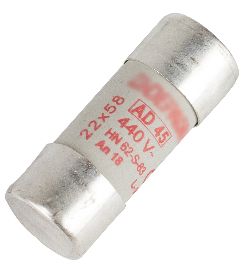 CARTOUCHE FUSIBLE 22X58 AD 45A 6942634 *