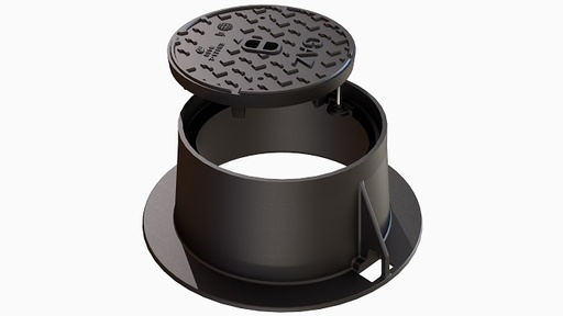 [EJF548737] BOUCHE A CLE RONDE S600 N°3 S600NR3 CLASSE D400 NF-VOIRIE / ACCES ROBINET GAZ ENTERRE Ø290MM