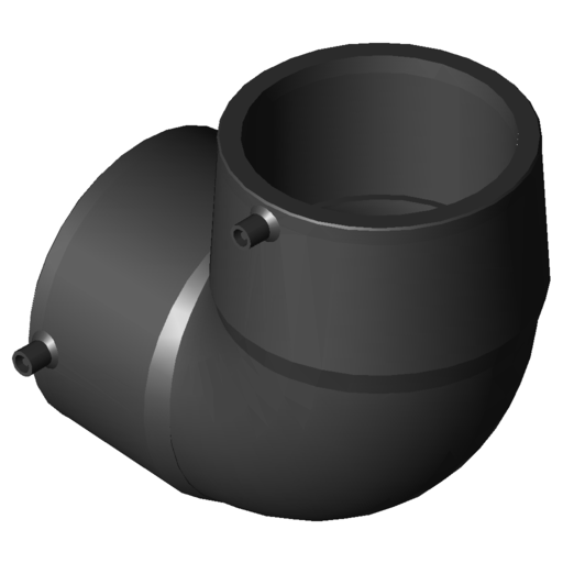 [GFI753101915] COUDE 90° MONOBLOC D125 F/F NF136 - 8022336 CF125090