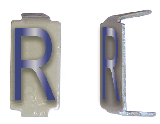 [MICCD039] LOT 25 LETTRE 6X11 ALU IVOIRE/BLEU PRE-PLIEE R *